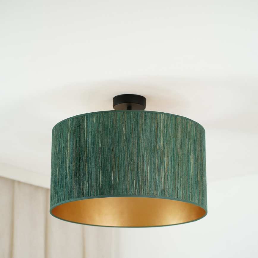 Brilagi - Surface-mounted chandelier BOSTON ROLLER 1xE27/15W/230V d. 45 cm straw green/gold