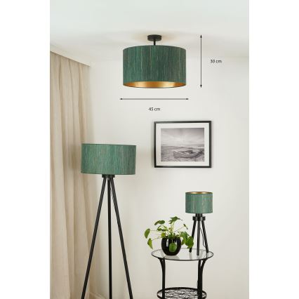 Brilagi - Surface-mounted chandelier BOSTON ROLLER 1xE27/15W/230V d. 45 cm straw green/gold