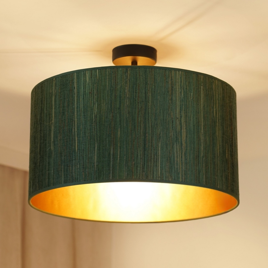 Brilagi - Surface-mounted chandelier BOSTON ROLLER 1xE27/15W/230V d. 45 cm straw green/gold