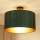 Brilagi - Surface-mounted chandelier BOSTON ROLLER 1xE27/15W/230V d. 45 cm straw green/gold