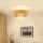 Brilagi - Surface-mounted chandelier CEDAR LUNETA 1xE27/15W/230V d. 45 cm rattan/brown/creamy