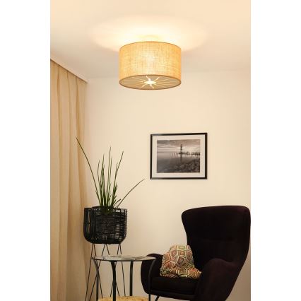 Brilagi - Surface-mounted chandelier COUNTRY ROLLER 1xE27/15W/230V d. 45 cm beige