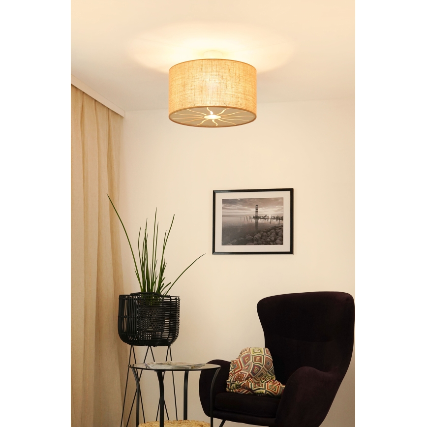 Brilagi - Surface-mounted chandelier COUNTRY ROLLER 1xE27/15W/230V d. 45 cm beige