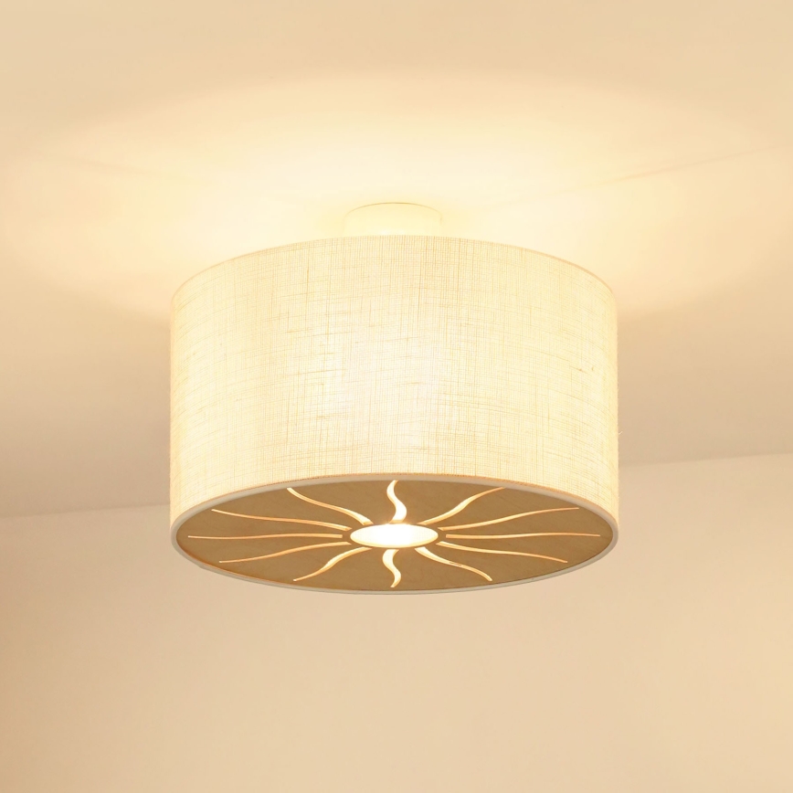 Brilagi - Surface-mounted chandelier COUNTRY ROLLER 1xE27/15W/230V d. 45 cm creamy