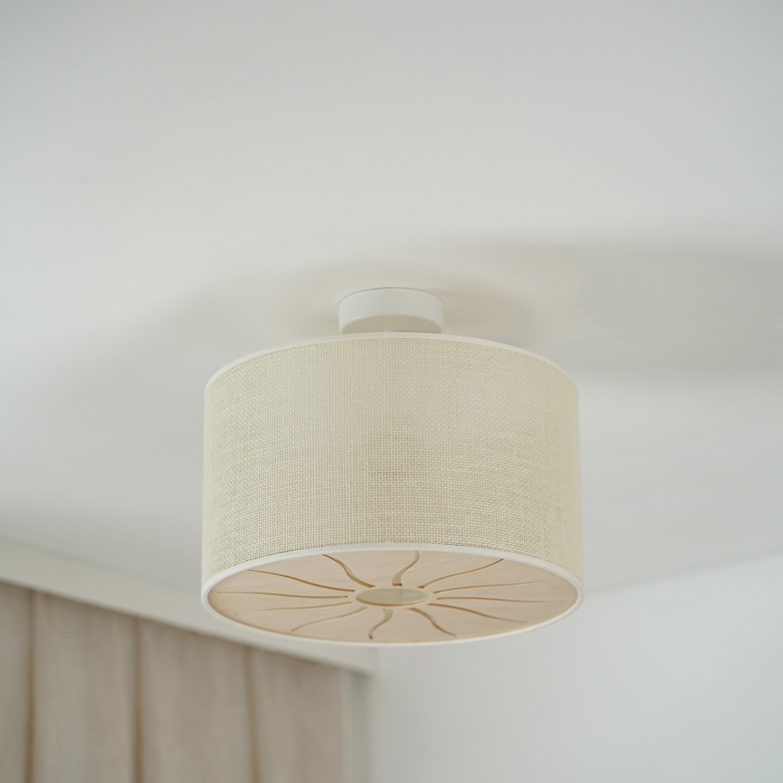 Brilagi - Surface-mounted chandelier COUNTRY ROLLER 1xE27/15W/230V d. 45 cm creamy