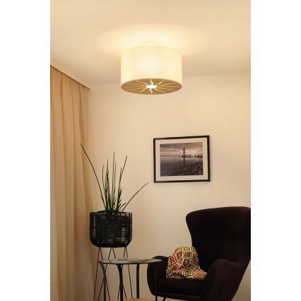 Brilagi - Surface-mounted chandelier COUNTRY ROLLER 1xE27/15W/230V d. 45 cm creamy