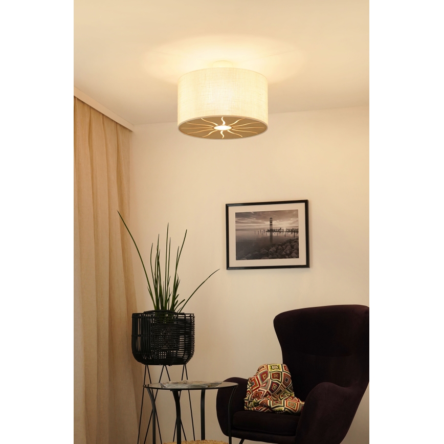 Brilagi - Surface-mounted chandelier COUNTRY ROLLER 1xE27/15W/230V d. 45 cm creamy