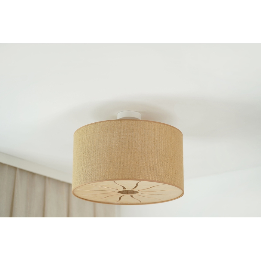 Brilagi - Surface-mounted chandelier COUNTRY ROLLER 1xE27/15W/230V d. 50 cm beige