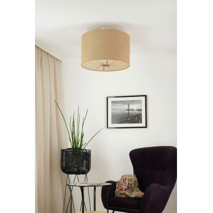 Brilagi - Surface-mounted chandelier COUNTRY ROLLER 1xE27/15W/230V d. 50 cm beige