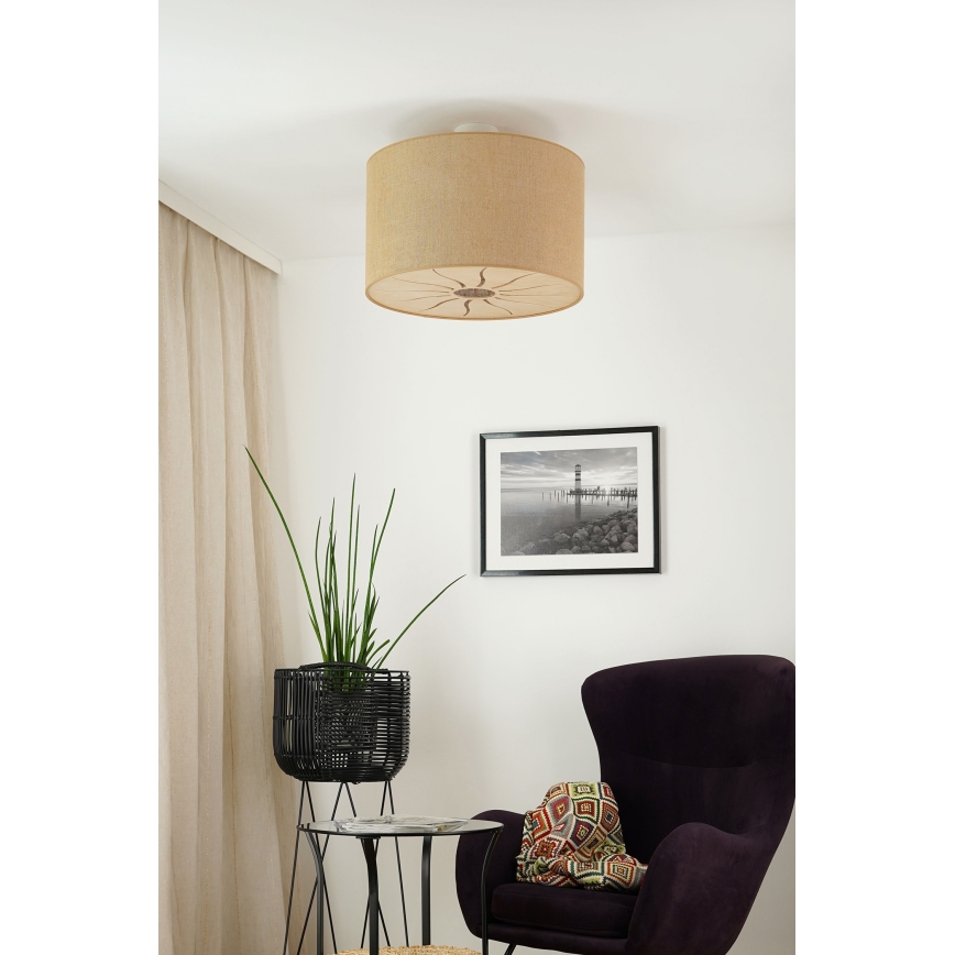 Brilagi - Surface-mounted chandelier COUNTRY ROLLER 1xE27/15W/230V d. 50 cm beige