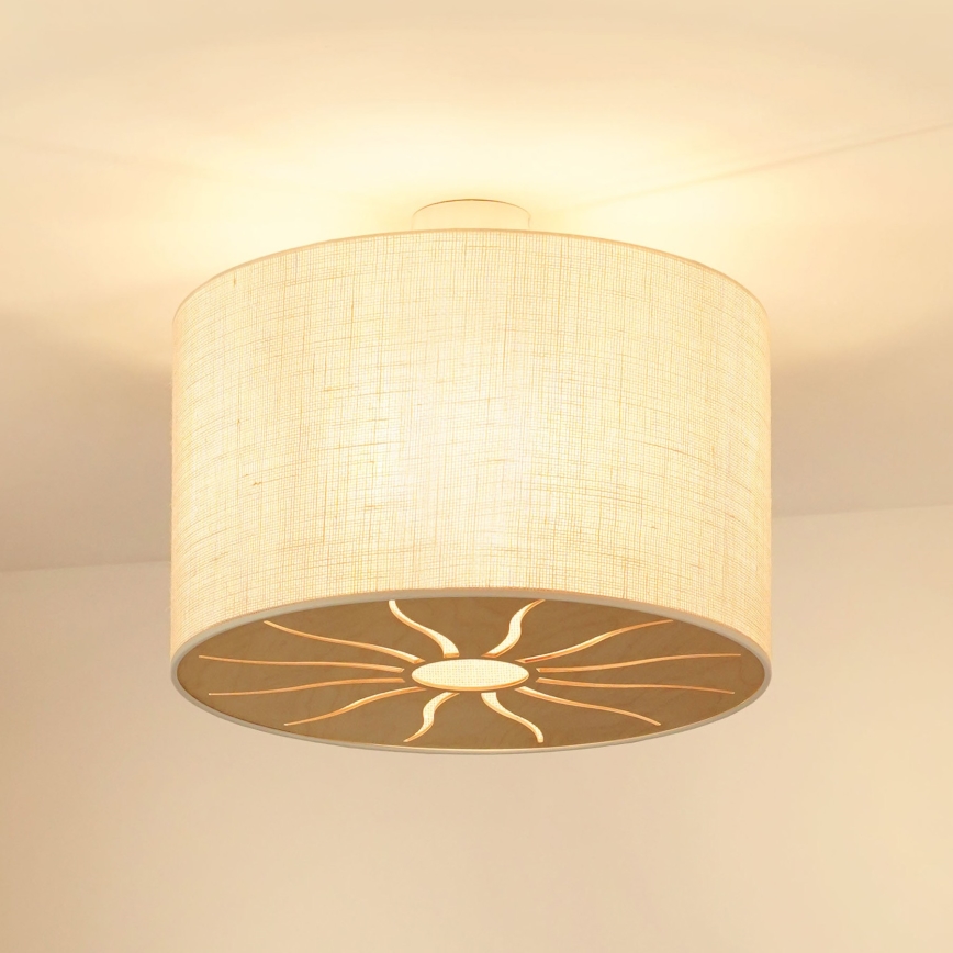 Brilagi - Surface-mounted chandelier COUNTRY ROLLER 1xE27/15W/230V d. 50 cm creamy