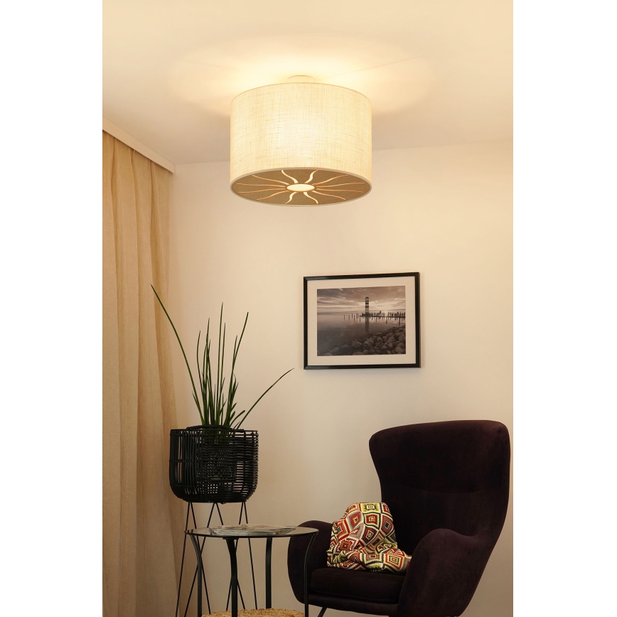 Brilagi - Surface-mounted chandelier COUNTRY ROLLER 1xE27/15W/230V d. 50 cm creamy