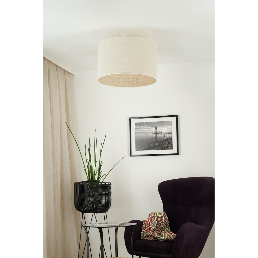 Brilagi - Surface-mounted chandelier COUNTRY ROLLER 1xE27/15W/230V d. 50 cm creamy