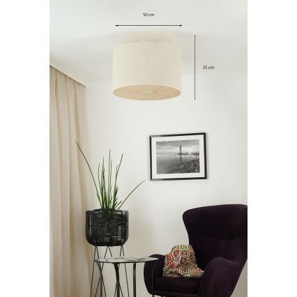 Brilagi - Surface-mounted chandelier COUNTRY ROLLER 1xE27/15W/230V d. 50 cm creamy