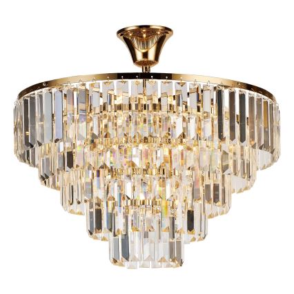 Brilagi - Surface-mounted chandelier CRYSTAL 5xE14/40W/230V gold