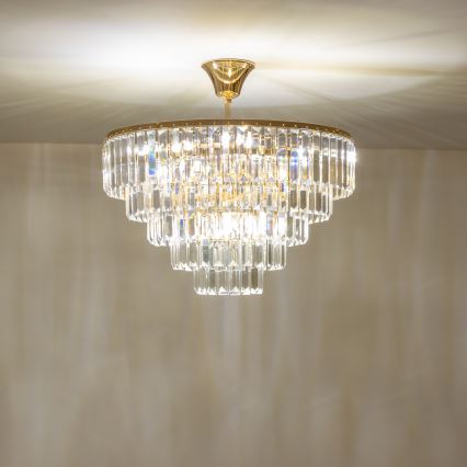 Brilagi - Surface-mounted chandelier CRYSTAL 5xE14/40W/230V gold
