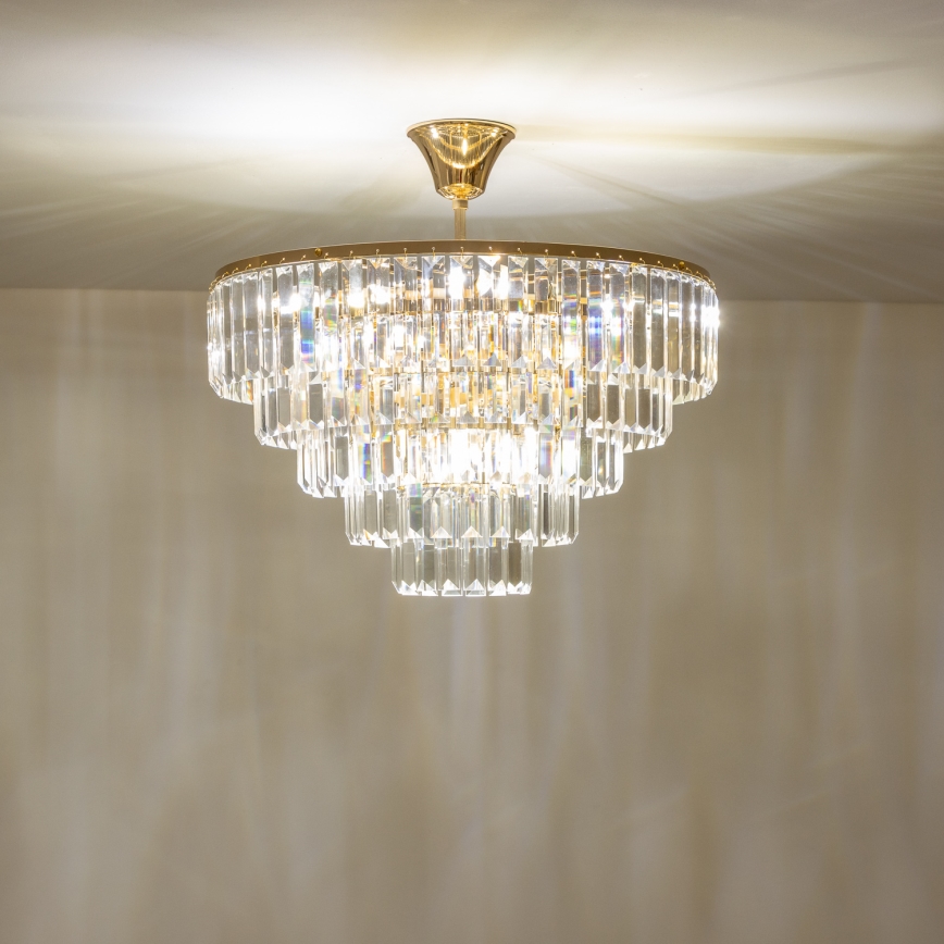 Brilagi - Surface-mounted chandelier CRYSTAL 5xE14/40W/230V gold