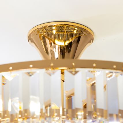 Brilagi - Surface-mounted chandelier CRYSTAL 5xE14/40W/230V gold
