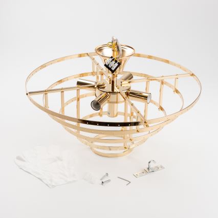 Brilagi - Surface-mounted chandelier CRYSTAL 5xE14/40W/230V gold