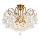 Brilagi - Surface-mounted chandelier CRYSTAL 6xE14/60W/230V bronze