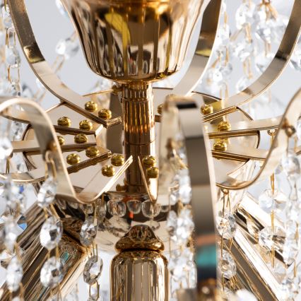 Brilagi - Surface-mounted chandelier CRYSTAL 6xE14/60W/230V gold