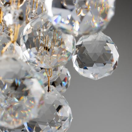 Brilagi - Surface-mounted chandelier CRYSTAL 6xE14/60W/230V gold