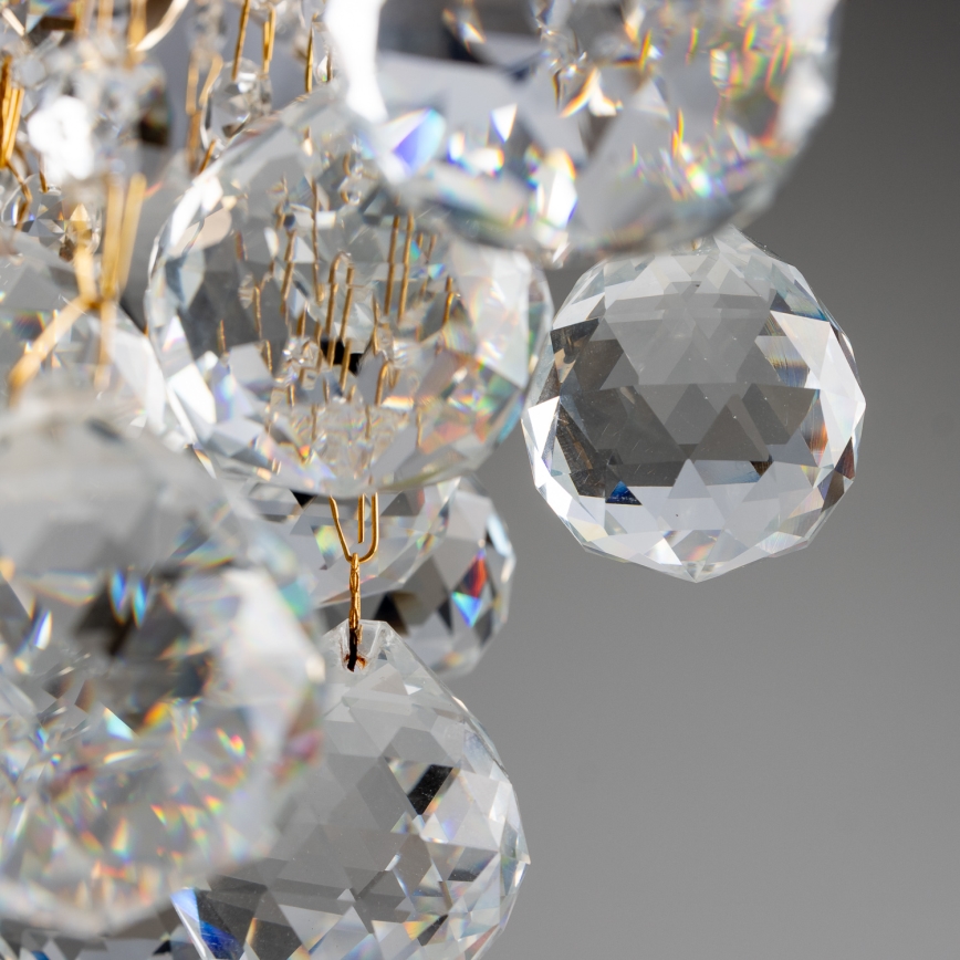 Brilagi - Surface-mounted chandelier CRYSTAL 6xE14/60W/230V gold
