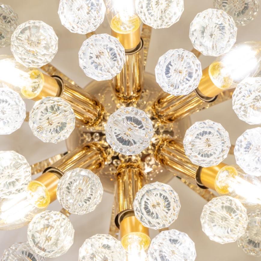 Brilagi - Surface-mounted chandelier CRYSTAL 6xE14/60W/230V gold