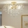 Brilagi - Surface-mounted chandelier CRYSTAL 6xE14/60W/230V gold