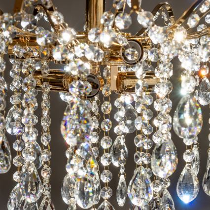 Brilagi - Surface-mounted chandelier CRYSTAL 6xE14/60W/230V gold