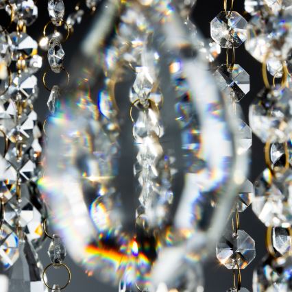 Brilagi - Surface-mounted chandelier CRYSTAL 6xE14/60W/230V gold