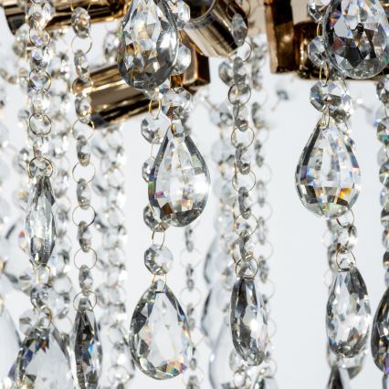 Brilagi - Surface-mounted chandelier CRYSTAL 6xE14/60W/230V gold
