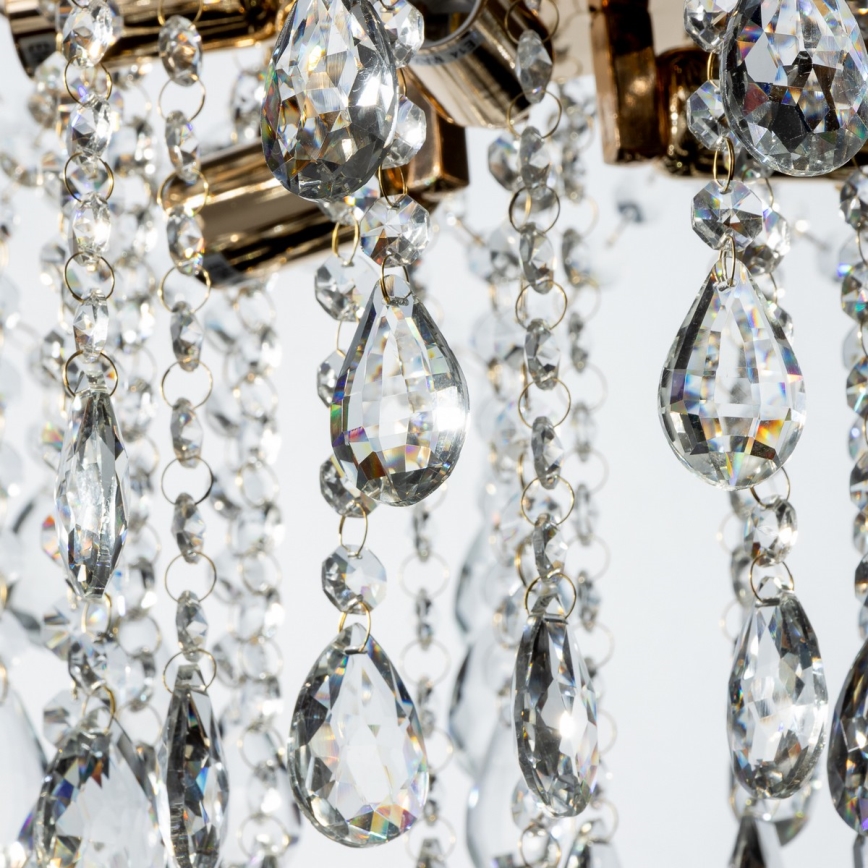 Brilagi - Surface-mounted chandelier CRYSTAL 6xE14/60W/230V gold