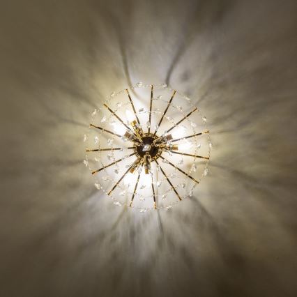Brilagi - Surface-mounted chandelier CRYSTAL 6xE14/60W/230V gold