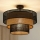 Brilagi - Surface-mounted chandelier DAKOTA LUNETA 1xE27/15W/230V d. 45 cm black/rattan