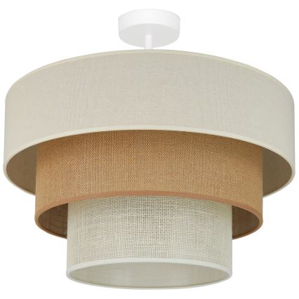 Brilagi - Surface-mounted chandelier DENVER LUNETA 1xE27/15W/230V d. 45 cm beige/brown/creamy