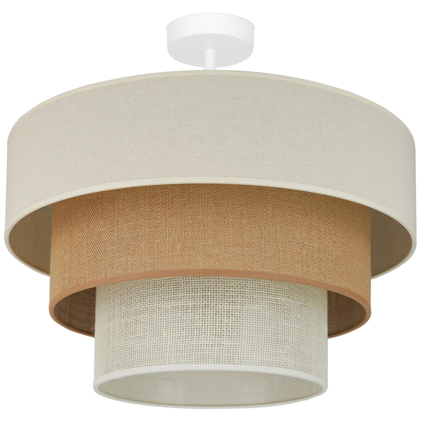 Brilagi - Surface-mounted chandelier DENVER LUNETA 1xE27/15W/230V d. 45 cm beige/brown/creamy