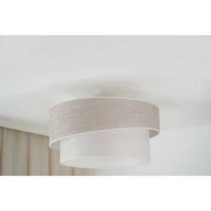Brilagi - Surface-mounted chandelier DOVER SHINE 1xE27/15W/230V d. 50 cm grey/creamy