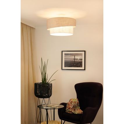Brilagi - Surface-mounted chandelier DOVER SHINE 1xE27/15W/230V d. 50 cm grey/creamy