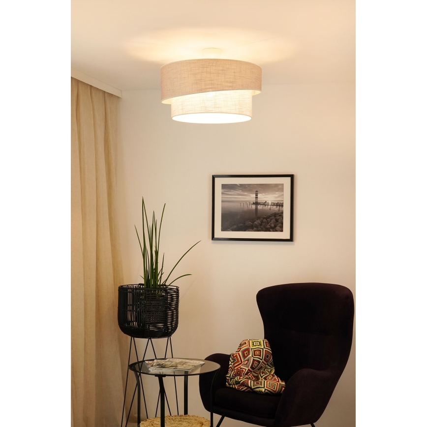 Brilagi - Surface-mounted chandelier DOVER SHINE 1xE27/15W/230V d. 50 cm grey/creamy