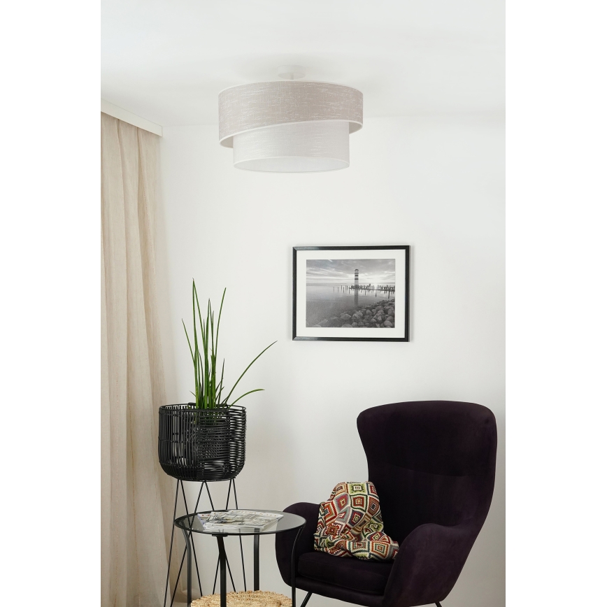Brilagi - Surface-mounted chandelier DOVER SHINE 1xE27/15W/230V d. 50 cm grey/creamy