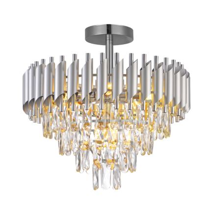 Brilagi - Surface-mounted chandelier ECLIPSE 7xE14/10W/230V Ø 48 cm silver