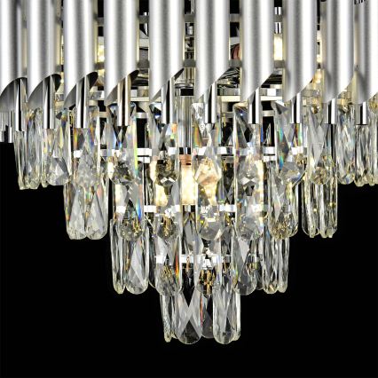 Brilagi - Surface-mounted chandelier ECLIPSE 7xE14/10W/230V Ø 48 cm silver