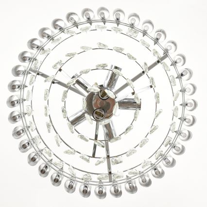 Brilagi - Surface-mounted chandelier ECLIPSE 7xE14/10W/230V Ø 48 cm silver