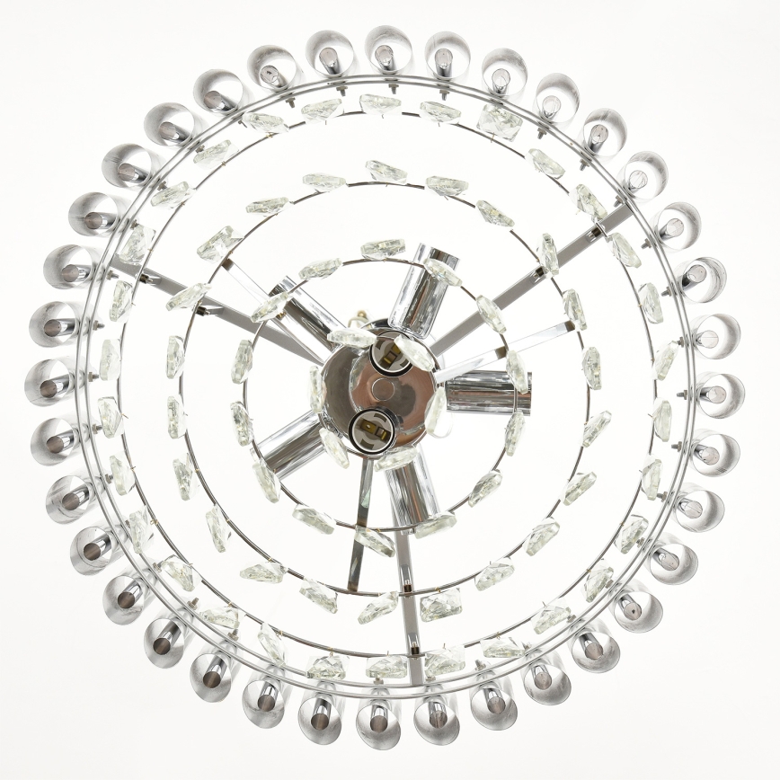 Brilagi - Surface-mounted chandelier ECLIPSE 7xE14/10W/230V Ø 48 cm silver
