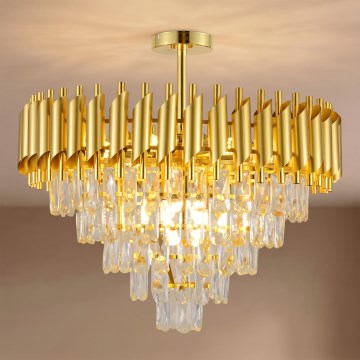 BRILAGI - Surface-mounted chandelier ECLIPSE 9xE14/10W/230V Ø 58 cm gold