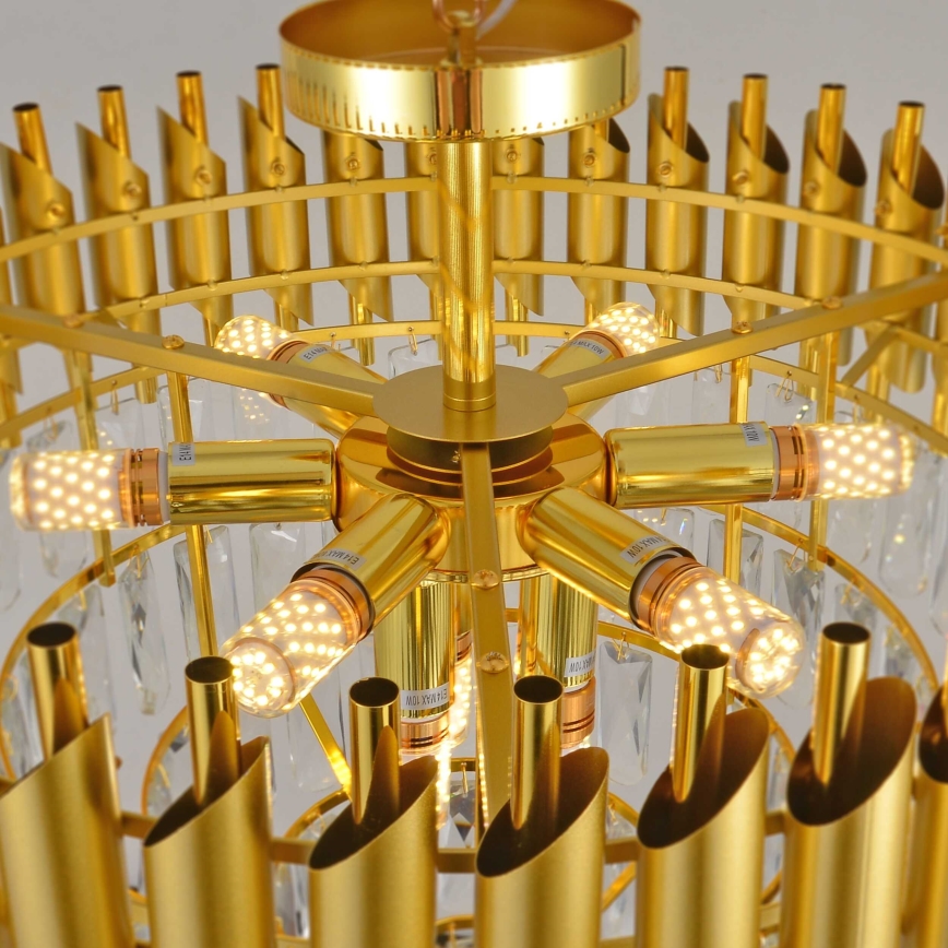 BRILAGI - Surface-mounted chandelier ECLIPSE 9xE14/10W/230V Ø 58 cm gold
