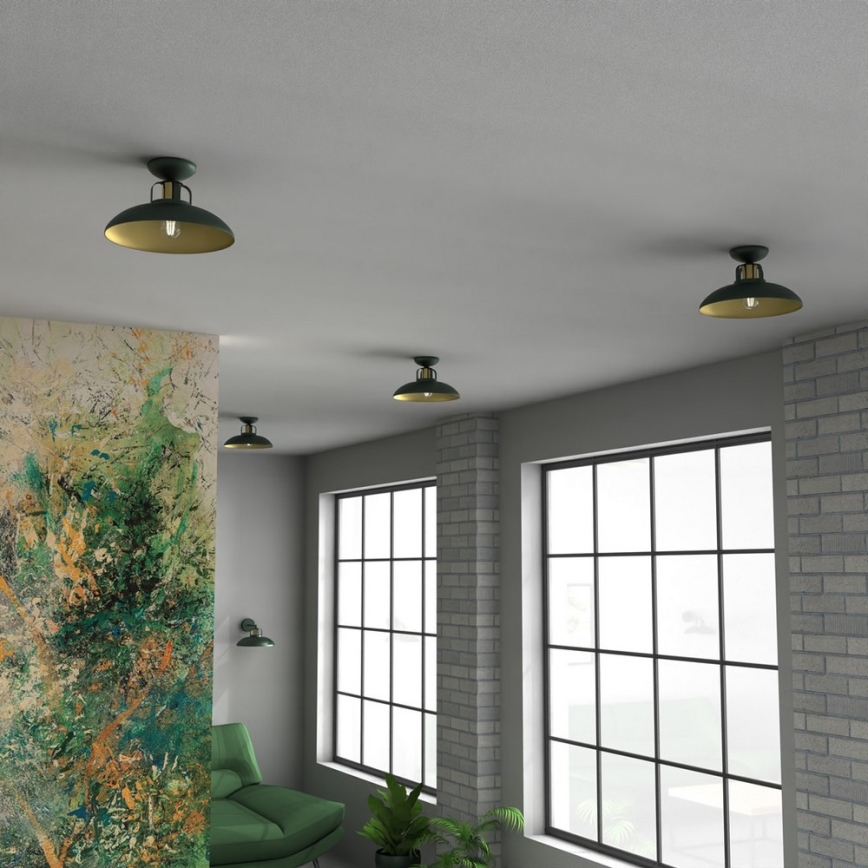 Brilagi - Surface-mounted chandelier FLAMENGO 1xE27/60W/230V green