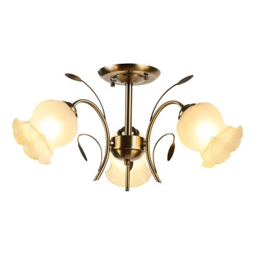 Brilagi - Surface-mounted chandelier FLORA 3xE14/60W/230V bronze