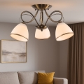 Brilagi - Surface-mounted chandelier FRED 3xE27/60W/230V Ø 59 cm, bronze finish